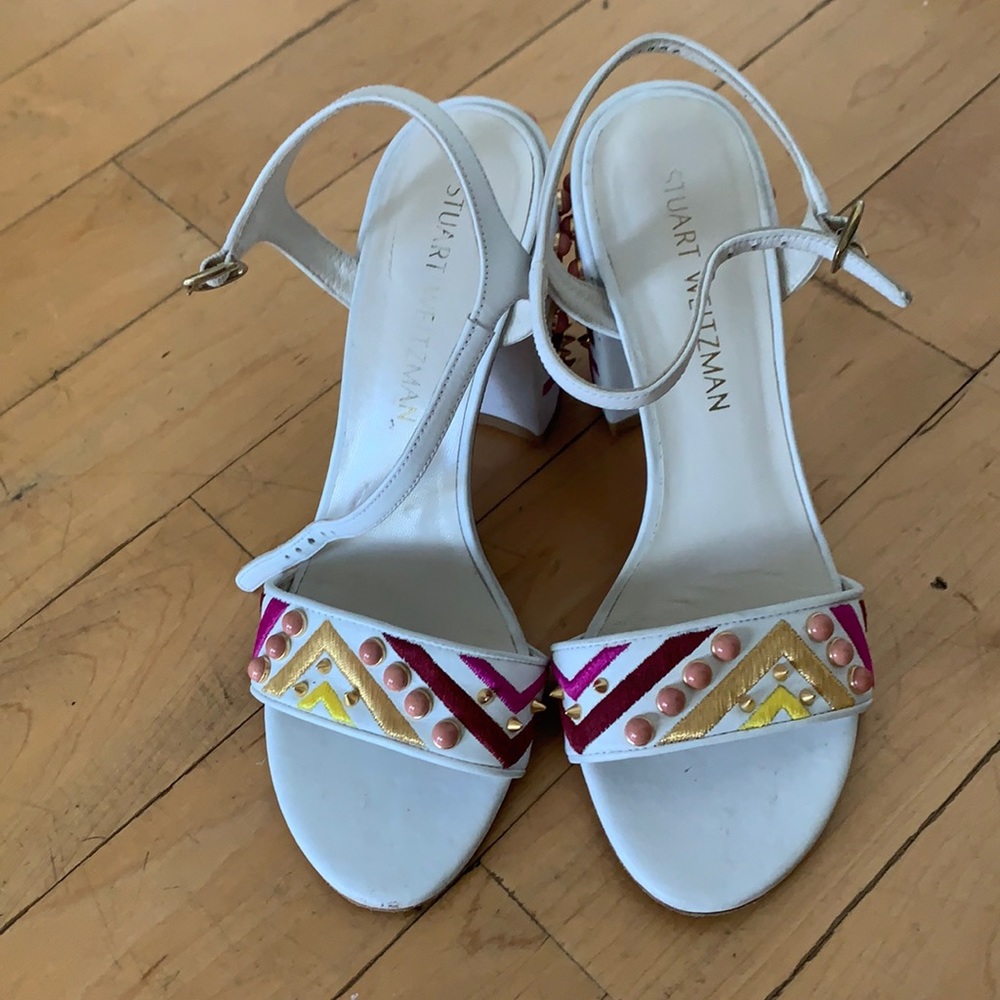 Stuart Weitzman embellished heels